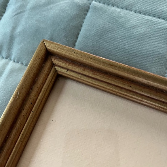 Vintage Cameo of Girl by Vel Miller Signed Art Print Framed Gold Frame - Picture 9 of 10